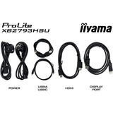 iiyama ProLite X4373UHSU-B2 42.5" 4K Ultra HD monitor Zwart (mat), 1x DisplayPort, 2x HDMI, 3x USB-C, 2x USB-A, HDMI, DisplayPort, USB-C