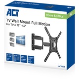 ACT Connectivity Full motion TV en monitor wandsteun, 23" tot 55" wandmontage  Zwart