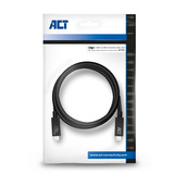 ACT Connectivity USB4 40Gbps kabel, USB-C, USB-IF gecertificeerd, 0,8 meter Zwart