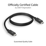 ACT Connectivity USB4 40Gbps kabel, USB-C, USB-IF gecertificeerd, 0,8 meter Zwart