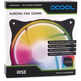 Alphacool Rise Aurora 120mm Fan White RGB case fan Wit, 120 x 120 x 25 mm, PWM, ARGB