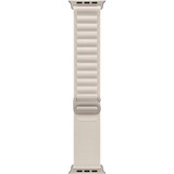 Apple Watch Ultra smartwatch 49mm, Sterrenlicht Alpine-bandje Large, Titanium, GPS + Cellular