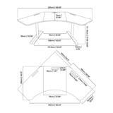 Arozzi Arena Angelo - Pure Black gaming desk Zwart