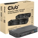 Club 3D CSV-7210 kvm-switch Zwart