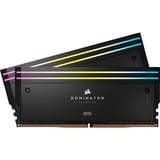 Corsair 32 GB DDR5-6400 Kit werkgeheugen Zwart, CMP32GX5M2B6400C32, Dominator Titanium RGB, XMP