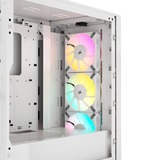 Corsair 4000D RGB AIRFLOW True White midi tower behuizing Wit | 1x USB-A | 1x USB-C | RGB | Tempered Glass