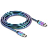 DeLOCK USB 2.0 USB-C kabel, 2 meter Meerkleurig