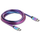 DeLOCK USB 2.0 USB-C kabel, 2 meter Meerkleurig