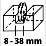 EINHELL Muurfrees TE-MA 1700 Rood/zwart, 1500 Watt