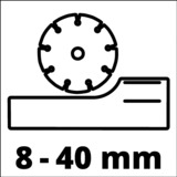 EINHELL Muurfrees TE-MA 1700 Rood/zwart, 1500 Watt