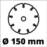 EINHELL Muurfrees TE-MA 1700 Rood/zwart, 1500 Watt