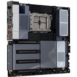 GIGABYTE TRX50 AI TOP socket sTR5 moederbord Zilver/zwart, RAID, 2x 10 GB-LAN, WLAN, BT, Sound, E-ATX