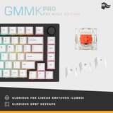 Glorious GMMK PRO Pre-built 75% RGB mechanisch gaming toetsenbord Zwart, US lay-out (QWERTY), Glorious Fox, 75%, RGB leds, Hot-swappable