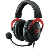 HyperX Cloud II, 7.1 virtual surround gaming headset Zwart/rood, Pc, Mac, PlayStation 4, Xbox One
