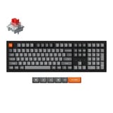 Keychron K10 Max-H12 RGB mechanisch toetsenbord Zwart, US lay-out (QWERTY), 100%, RGB leds, OSA Double-shot PBT, hot swap, USB-C | 2.4 GHz | Bluetooth 5.1