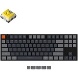 Keychron K1-E4, toetsenbord Zwart, US lay-out, Keychron Low Profile Optical Banana, 75%, RGB leds, ABS, hot swap, Bluetooth 5.1