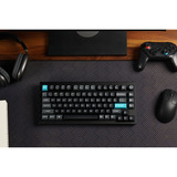 Keychron Q1 Ultra-M4 8K Wireless Custom Mechanical Keyboard Zwart, US lay-out (QWERTY), Keychron Silk POM Banana, 75%, 75%, RGB, Hot swap, 8K, 2.4 GHz / Bluetooth 5.2 / USB-C