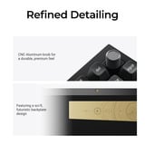 Keychron Q1 Ultra-M4 8K Wireless Custom Mechanical Keyboard Zwart, US lay-out (QWERTY), Keychron Silk POM Banana, 75%, 75%, RGB, Hot swap, 8K, 2.4 GHz / Bluetooth 5.2 / USB-C