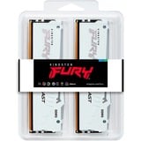 Kingston FURY Beast RGB 32 GB DDR5-6000 (2x 16 GB) werkgeheugen Wit, KF560C30BWEAK2-32, XMP 3.0, EXPO 1.1