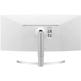 LG 38WN95CP-W 38" Curved UltraWide monitor Zwart/wit, WQHD, HDMI, DisplayPort, Thunderbolt, Audio, AMD FreeSync