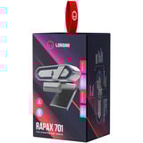 LORGAR Rapax 701 webcam Blauw, Quad HD | Privacy shutter