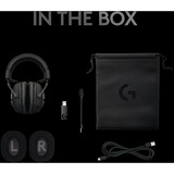 Logitech G PRO X Wireless LIGHTSPEED Gaming Headset Zwart, Pc, PlayStation 4 / 5, Xbox One (Series X|S), Nintendo Switch, Mobile