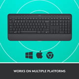 Logitech Signature K650 Wireless Comfort toetsenbord Grafiet, US-International lay-out (QWERTY), 100%