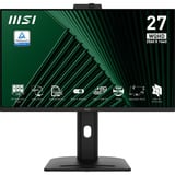 MSI PRO MP275QPDG 27" monitor Zwart, 100 Hz, HDMI, DisplayPort, USB, Audio, Webcam