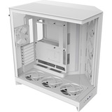 NZXT NZXT H9 Flow RGB+ (2025) All White midi tower behuizing Wit (mat) | 2x USB-A | 1x USB-C | RGB | Window