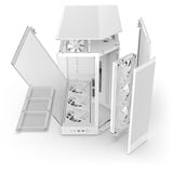 NZXT NZXT H9 Flow RGB+ (2025) All White midi tower behuizing Wit (mat) | 2x USB-A | 1x USB-C | RGB | Window