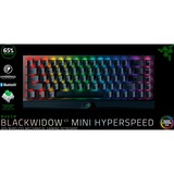 Razer BlackWidow V3 Mini HyperSpeed Keyboard, gaming toetsenbord Zwart, US lay-out, Razer Green, Chroma RGB leds, 65%, Double Shot ABS