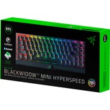 Razer BlackWidow V3 Mini HyperSpeed Keyboard, gaming toetsenbord Zwart, US lay-out, Razer Green, Chroma RGB leds, 65%, Double Shot ABS