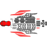 Res-Tech X1 Cockpit racingsimulator Zwart/hoogglans wit