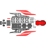 Res-Tech X1 Cockpit racingsimulator Zwart/hoogglans wit