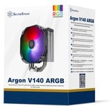 SilverStone Argon V140 ARGB CPU-koeler 4 Pin PWM & 4-1 Pin ARGB (5V LED)
