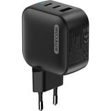 Sitecom 70W GaN Power Delivery oplader Zwart, 2x USB-C, 1x USB-A