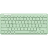 Trust Lyra Compact draadloos toetsenbord Groen, US lay-out, Scissor switches, 2,4 GHz USB, Bluetooth, 65%