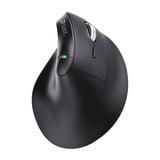 Trust Vyran Ergonomische Muis Verticaal Hyperscrollwiel  Zwart, 1000-4800 Dpi, 2.4GHz USB-A (USB-C), 2x Bluetooth