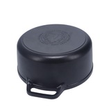 Victoria Dutch Oven, 26 cm 5,7 liter, Seasoned bak-/braadpan Zwart/zilver, Color+Kraft Cardboard Box