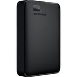 WD Elements Portable, 5 TB externe harde schijf Zwart, WDBU6Y0050BBK-WESN, Micro-USB-B 3.2 (5 Gbit/s)
