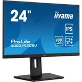 iiyama ProLite XUB2492QSU-B1 23.8" monitor Zwart (mat), HDMI, DisplayPort, USB, Audio