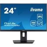 iiyama ProLite XUB2492QSU-B1 23.8" monitor Zwart (mat), HDMI, DisplayPort, USB, Audio