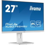 iiyama ProLite XUB2792HSU-W5 27" Monitor Wit, 75 Hz, VGA, HDMI, DisplayPort, USB, Audio 