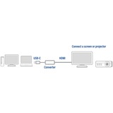 ACT Connectivity USB-C naar HDMI adapter Grijs