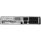 APC Smart-UPS SMC3000RMI2U Noodstroomvoeding Zwart, 8x C13, 1x C19, Rack Mountable, USB, 3000VA