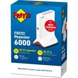AVM FRITZ!Repeater 6000 International Wit/rood, Mesh Wi-Fi