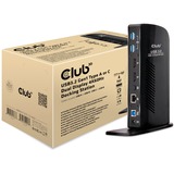 Club 3D USB 3.0 Dual Display 4K60Hz Docking Station Zwart