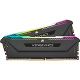 Corsair 32 GB DDR4-3600 Kit werkgeheugen Zwart, CMH32GX4M2D3600C18, Vengeance RGB PRO SL, XMP 2.0