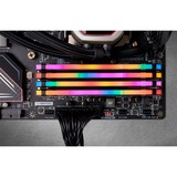 Corsair 32 GB DDR4-3600 Quad-Kit werkgeheugen Zwart, CMW32GX4M4D3600C16, Vengeance RGB PRO, XMP