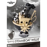  Disney: 90th Mickey Anniversary - Steamboat Willie PVC Diorama decoratie Zwart/wit